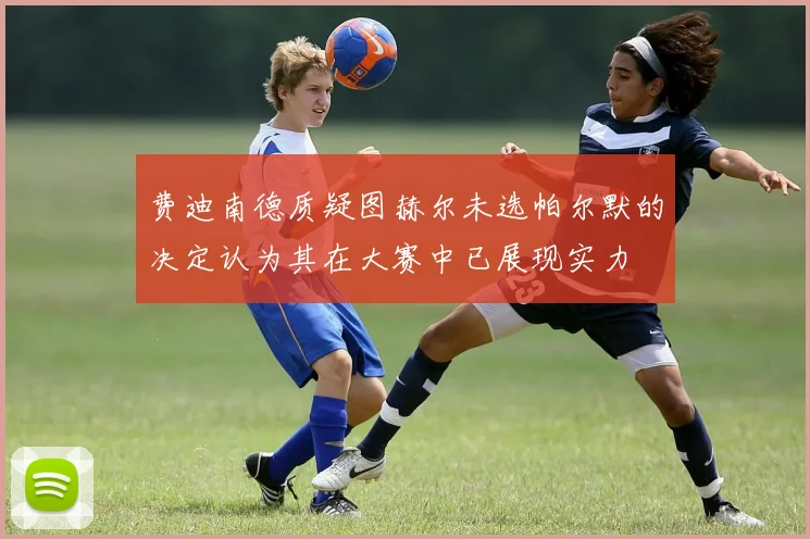 费迪南德质疑图赫尔未选帕尔默的决定认为其在大赛中已展现实力